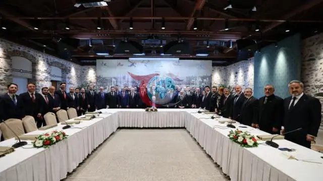 Cumhurbaşkanı Erdoğan, ASKON Üyelerini Dolmabahçe'de Ağırladı