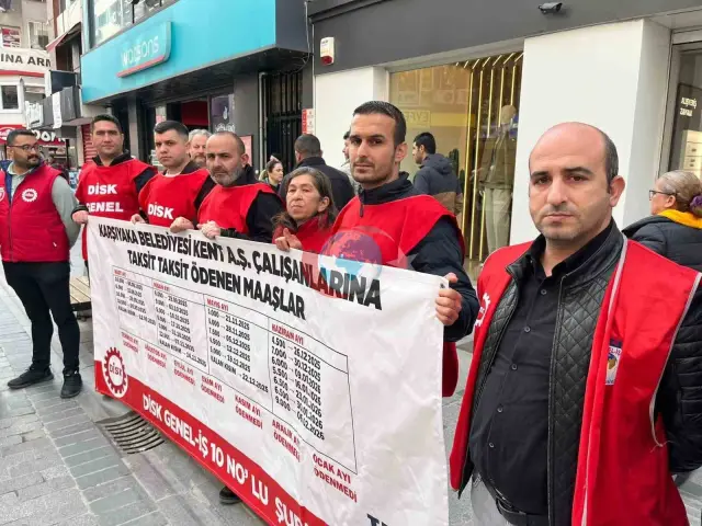 Karşıyaka Belediyesi İşçileri Maaş Krizi Nedeniyle Sokaktaydı