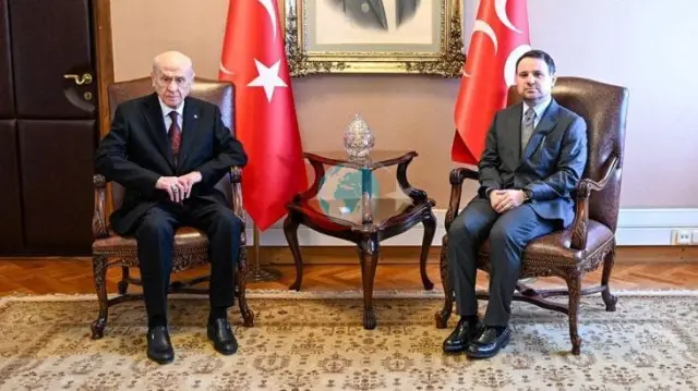 Bakan Gürlek, Bahçeli ile Meclis'te Bir Araya Geldi
