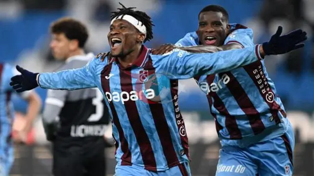 Akyazı'da Nwaiwu'nun Parlak Performansı! Trabzonspor 3 Dakikada Zaferi Elde Etti