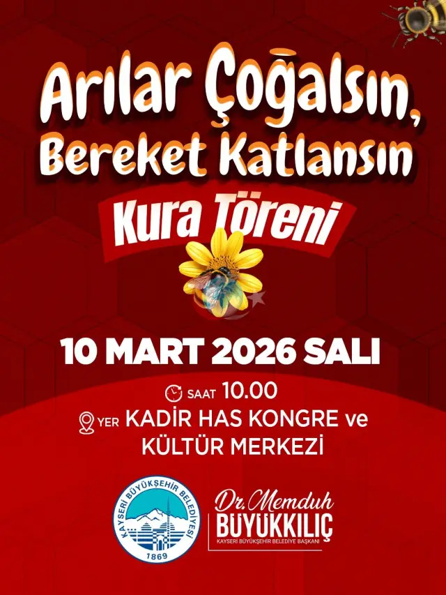 Kayseri'de Arı Projesi İçin Kura Çekimi Heyecanı Başlıyor