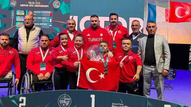 2026 Avrupa Para Powerlifting Şampiyonası'nda Abdullah Kayapınar Çifte Altınla Zirvede