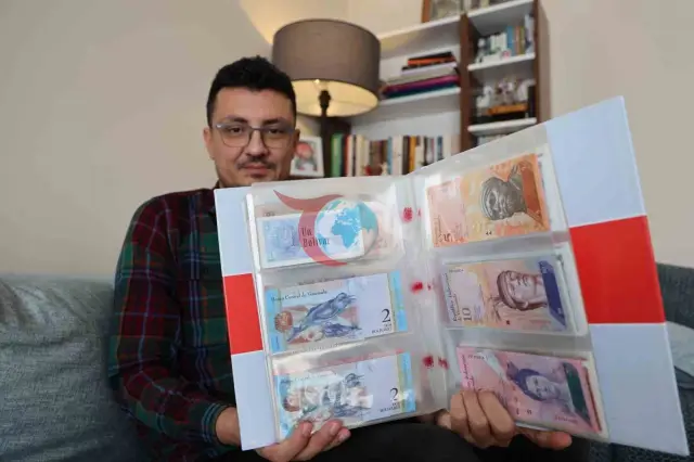 Sanat Öğretmeninden 75 Ülkelik Banknot Koleksiyonu