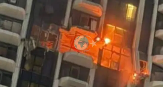 Dubai'de İHA Saldırısı: Sivil Binada Yangın Çıktı