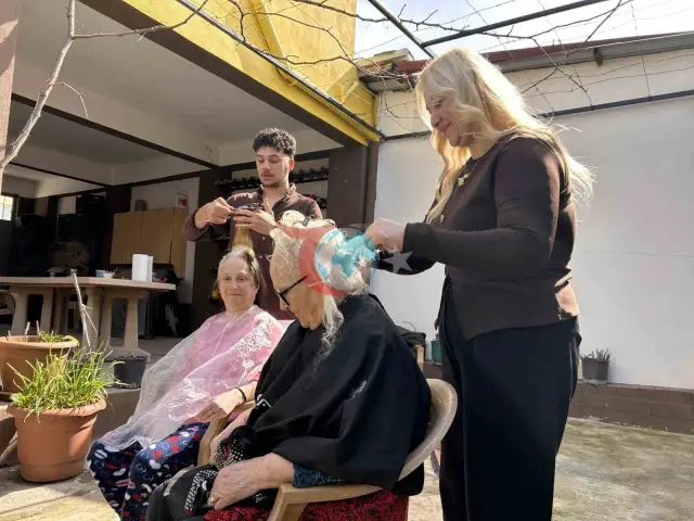 Bergama’da Bayram Öncesi Şehit ve Gazi Ailelerine Saç Bakım Desteği