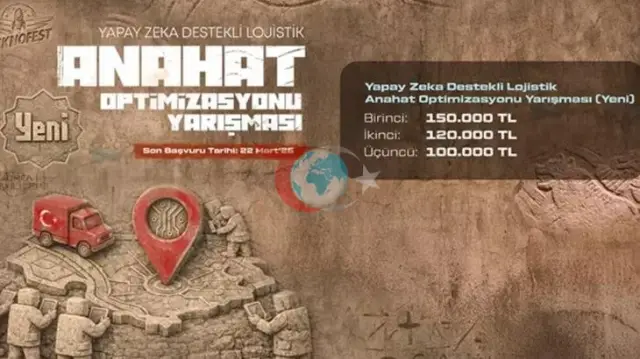 TEKNOFEST'te Yapay Zeka Destekli Lojistik Yarışması Başvuruları Başladı