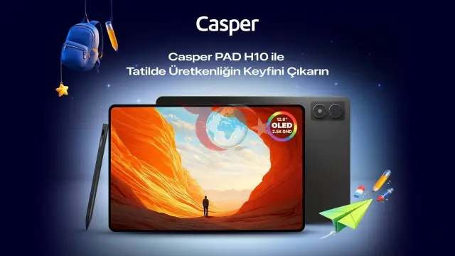 Casper PAD H10 ile Tatil Keyfini Zirveye Taşıyın