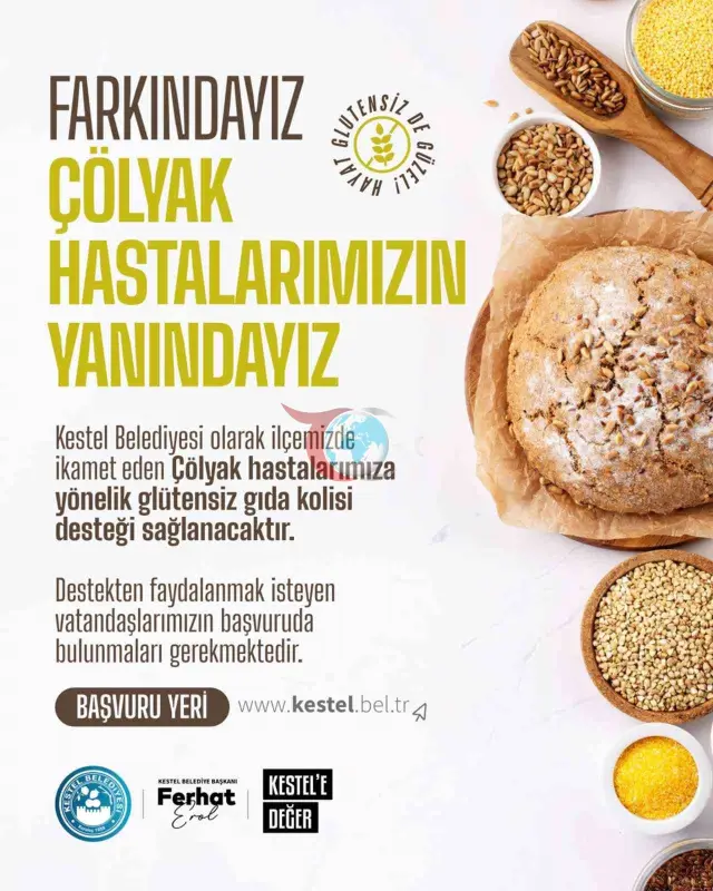 Kestel Belediyesi’nden Çölyak Hastalarına Özel Glütensiz Gıda Desteği