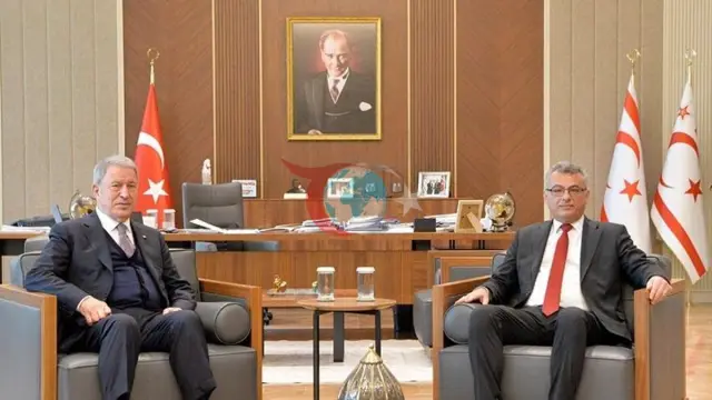 KKTC Cumhurbaşkanı Erhürman, TBMM Savunma Komisyonu Başkanı Akar'ı Ağırladı