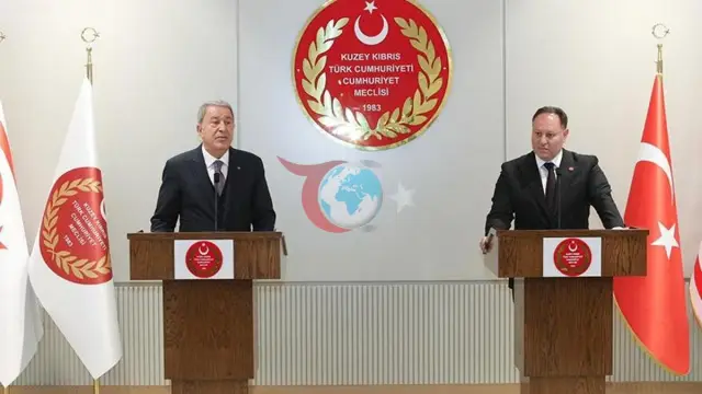 TBMM Savunma Komisyonu Başkanı Akar, KKTC Meclis Başkanı Öztürkler ile Bir Araya Geldi