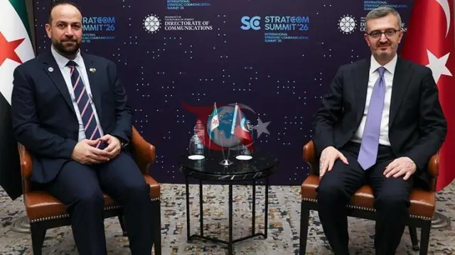 İletişim Başkanı Duran ve Suriye Bakanı el-Mustafa Bir Araya Geldi