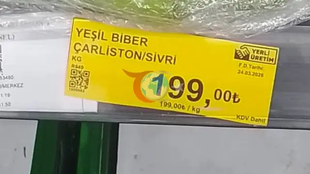 Marketin Biber Fiyatlarına Rekor Ceza