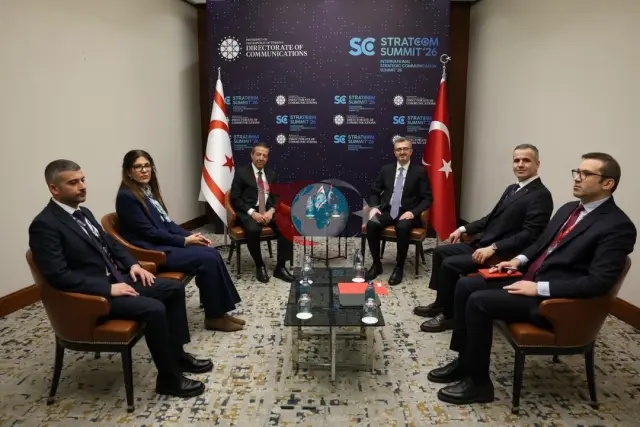 İletişim Başkanı Duran ile KKTC Dışişleri Bakanı Ertuğruloğlu İstanbul'da Buluştu