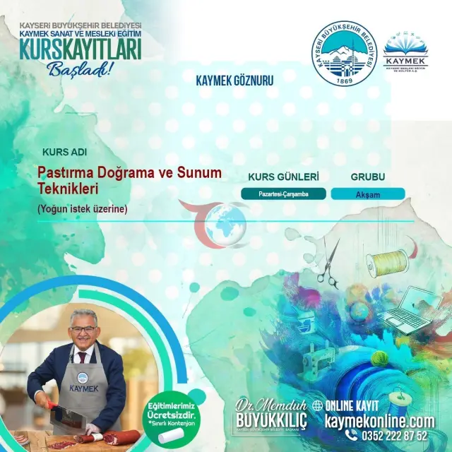 AB Onaylı Kayseri Pastırması İçin Ücretsiz Eğitim Fırsatı
