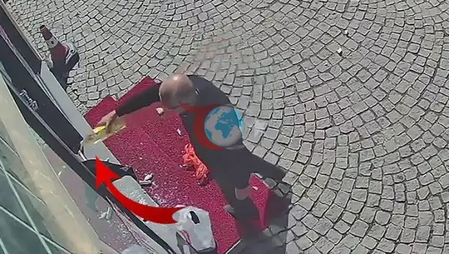 Erzurum'da Eczacıdan Şok Edici Kundaklama Teşebbüsü! Güvenlik Kameraları Anbean Kaydetti