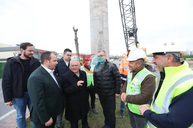 Başkan Büyükkılıç, Kartal Kavşağı Çalışmalarını İnceledi