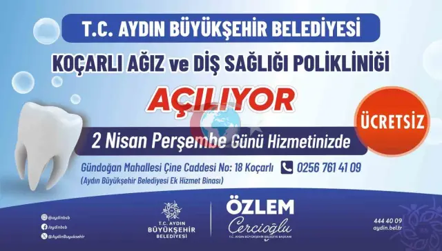 Koçarlı'da Yeni Ağız ve Diş Sağlığı Polikliniği Açılıyor