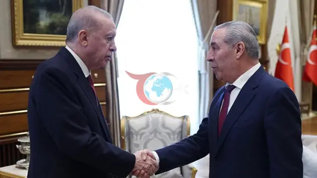 Erdoğan, Filistinli Yetkili Hüseyin eş-Şeyh ile Görüştü