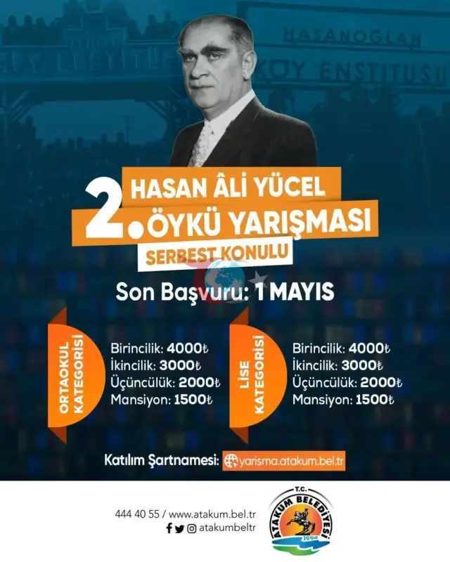 Atakum Belediyesi'nin Öykü Yarışması Başvuru Süresi Uzatıldı