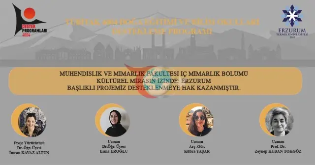 Erzurum'un Tarihi Mirası Yeni Nesillere Aktarılıyor: ETÜ ve TÜBİTAK İş Birliği