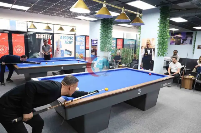 Elazığ'da 3 Bant Bilardo Turnuvası Büyük İlgi Gördü
