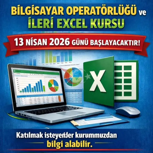 Sultanhisar Halk Eğitim Merkezi'nden Yeni Bilgisayar ve Excel Kursu