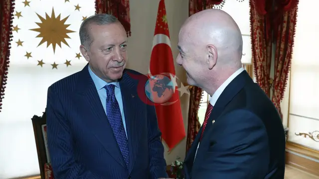 Cumhurbaşkanı Erdoğan, FIFA Başkanı Infantino'yu Ağırladı
