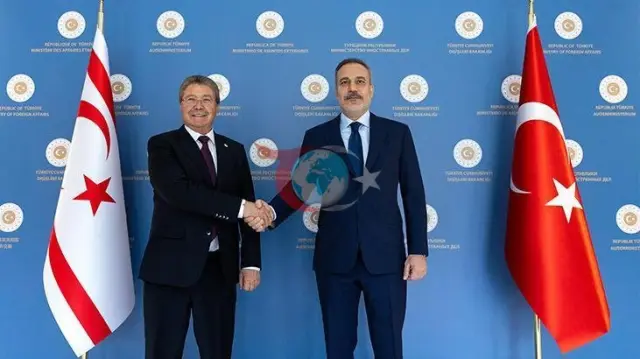 Dışişleri Bakanı Hakan Fidan, KKTC Başbakanı Üstel ile Buluştu