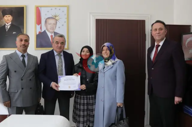 Kaymakam Öztürk'ten Bölge Birincisine Anlamlı Tebrik
