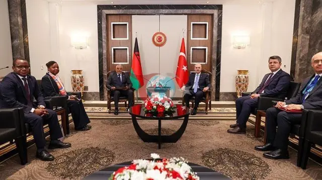 TBMM Başkanı Kurtulmuş, Malavi Meclis Başkanı Suleman ile Buluştu