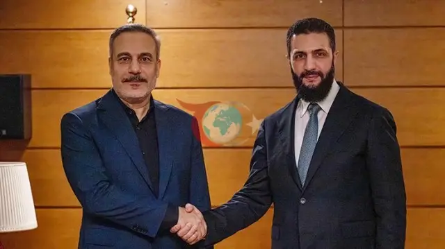 Hakan Fidan ile Ahmed Şara Antalya'da Buluştu