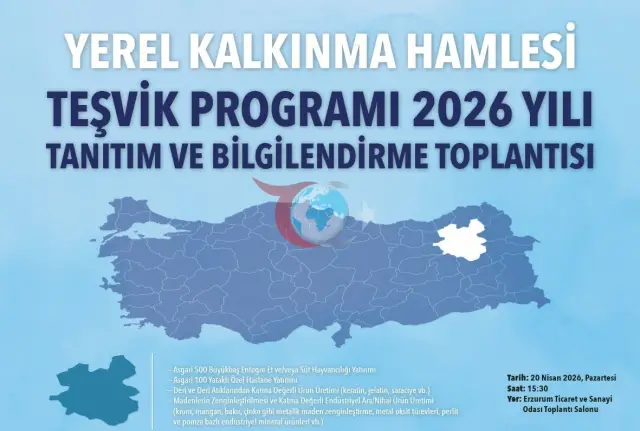 Erzurum Yerel Kalkınma Teşvik Toplantısına Ev Sahipliği Yapıyor