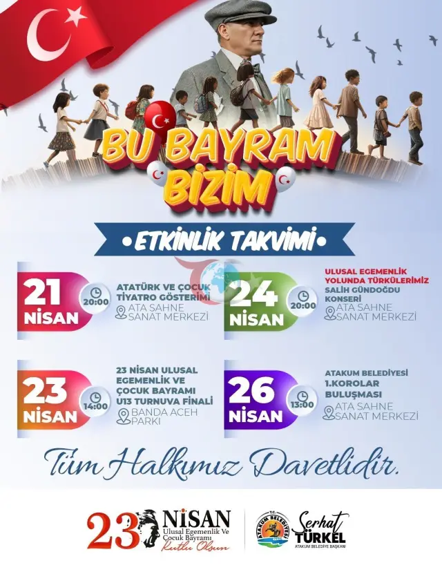 Atakum Belediyesi 23 Nisan İçin Özel Etkinlikler Düzenliyor