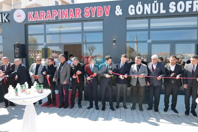 Karapınar'da Gönül Sofrası Aşevi Hizmete Açıldı