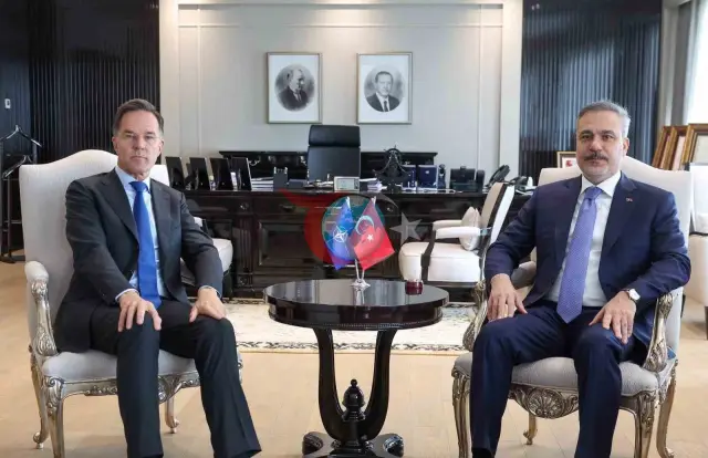 Bakan Fidan, NATO Lideri Rutte ile Ankara'da Buluştu
