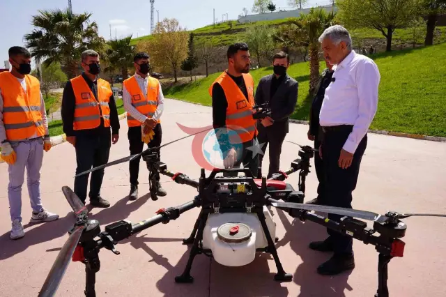 Kahta Belediyesi, Zararlı Böceklerle Dron Destekli Mücadele Başlattı