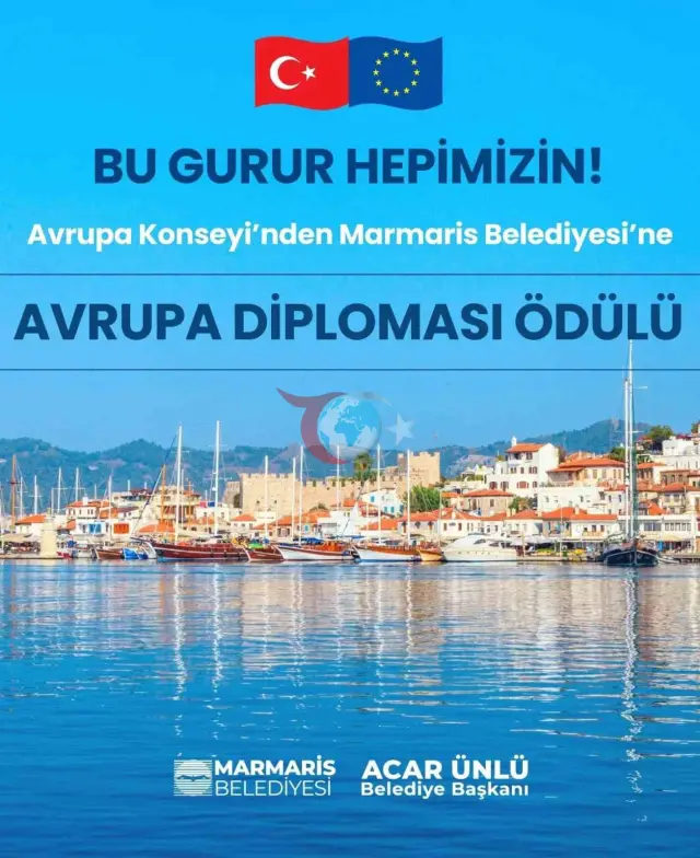 Marmaris Belediyesi Avrupa'dan Ödül Aldı