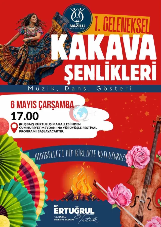 Nazilli'de İlk Kakava Şenliği Coşkuyla Başlıyor
