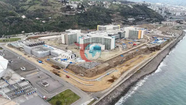 Trabzon Şehir Hastanesi'nin Altyapı Çalışmaları Devam Ediyor