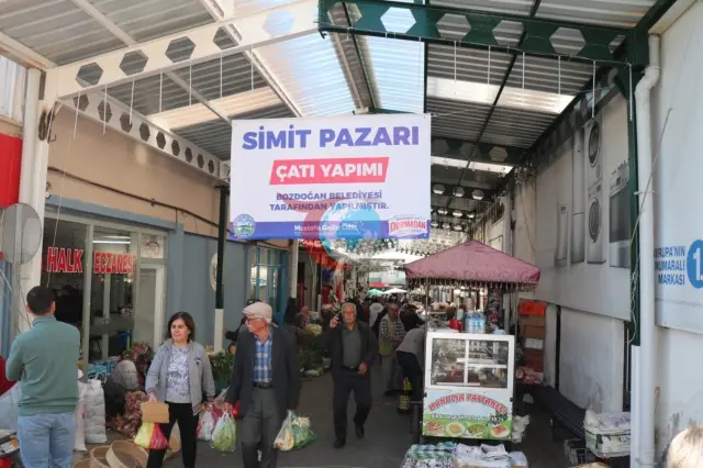 Bozdoğan'da Simit Pazarı Sokağı Yeniden Düzenlendi