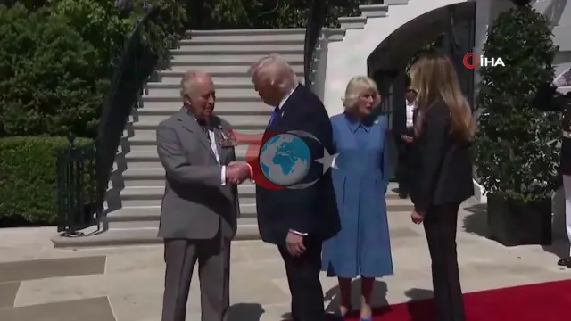 Trump, İngiliz Kraliyet Çiftini Beyaz Saray'da Ağırladı