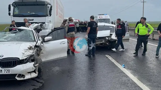 Şanlıurfa Siverek'te Feci Zincirleme Kaza: 2 Ölü, 2 Yaralı