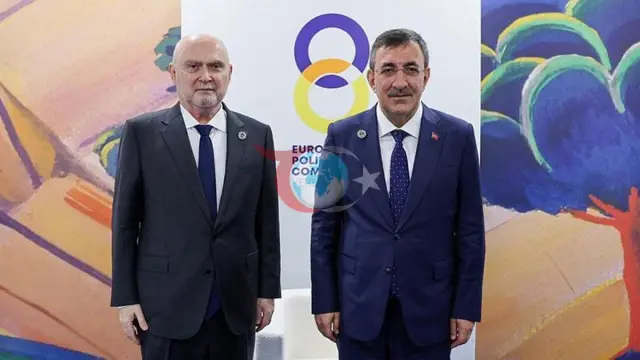 Cumhurbaşkanı Yardımcısı Yılmaz, AGİT'in Genel Sekreteri Sinirlioğlu ile Görüştü