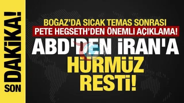 Pentagon'dan İran'a Uyarı: Hürmüz Boğazı'nda Gerginlik Tırmanıyor