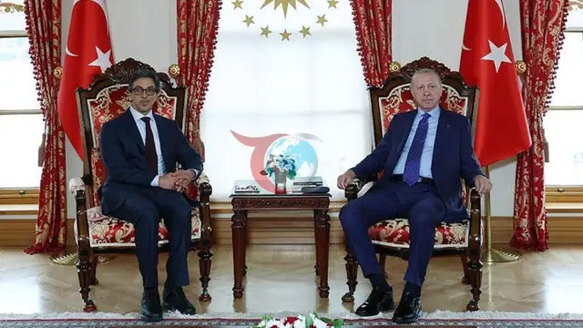 Erdoğan, BAE Başkan Yardımcısı Şeyh Mansur'u Ağırladı