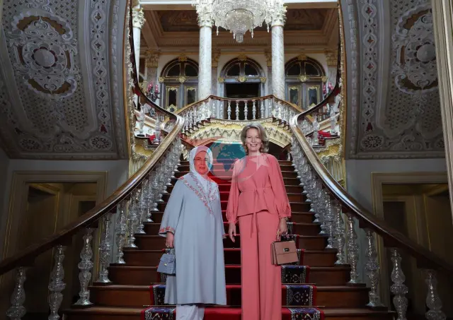 Emine Erdoğan Belçika Kraliçesi Mathilde'yi İstanbul'da Ağırladı