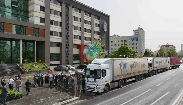 Melikgazi Belediyesi'nden Gazze'ye Yardım Eli: 30 Tır Yola Çıktı