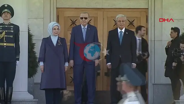 Erdoğan Kazakistan'da Resmi Törenle Karşılandı, Stratejik Görüşmeler Başladı