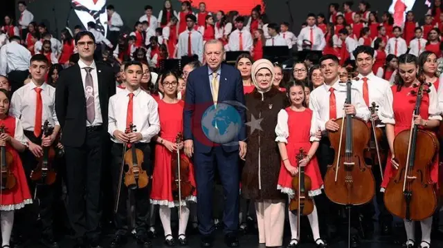 Cumhurbaşkanı Erdoğan, Beştepe'de Çocuk Orkestrası Konserine Katıldı
