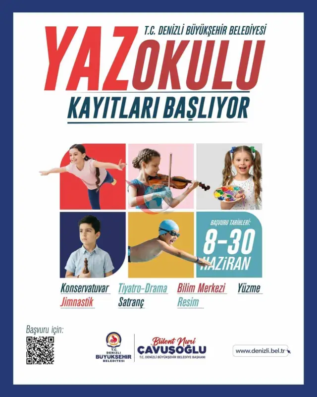 Denizli'de Yaz Okulu Başvuruları Başlıyor: Çocuklar İçin Eğlence Dolu Program